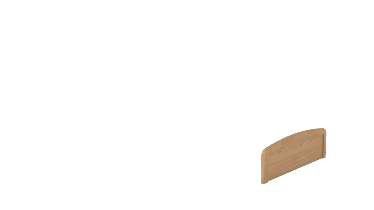 footboard - Skandi - Natural Lancaster Oak